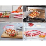 Tefal Staklena posuda sa poklopcem, 1.3 lit., MasterSeal Glass - N1041010, roze | Eponuda.ba