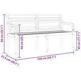  Klupa Batavia 150 cm od masivne tikovine | Eponuda.com