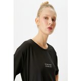 Koton Women's Black T-Shirt Cene