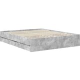  Konstrukcija postelje s predalom Betonsko siva 160 x 200 cm, (5000121364) | Shoptok.si