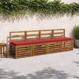  Jastučići za klupe - 2 dijela VUGHT 2 kom. 100% poliester Crvena | shoptok.hr