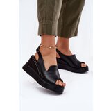 ARTIKER Ladies Leather Wedge Sandals | Shoptok.si