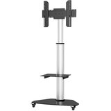 TECHly Floor Stand with Shelf Trolley TV LCD /LED /Plasma 37-70 Silver | shoptok.hr