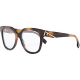 Fendi First Havana Square Eyeglasses - ONE SIZE (54) Cijene
