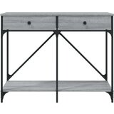  Konzolni stol siva boja hrasta 100x39x78 5 cm konstruirano drvo | shoptok.hr