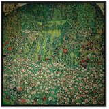  Slika - Gustav Klimt – Gartenlandschaft mit Bergkuppe 60x60 U crnom drvenom okviru | shoptok.hr