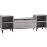 Maison Chic TV omarica - TV enota - Televizijska omarica siva sonoma 160x35x55 cm inženirski les, (21699030) Cene