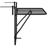 vidaXL balkonski stol crni 60 x 40 cm čelični | shoptok.hr