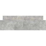  Okvir kreveta s uzglavljem i podnožjem boja betona 200x200 cm | Eponuda.com