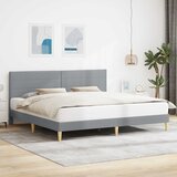  Krevetna konstrukcija Svjetlosiva 180 x 200 cm Tkanina | shoptok.hr