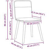 vidaXL Blagovaonske stolice od tkanine 6 kom svjetlosive | shoptok.hr
