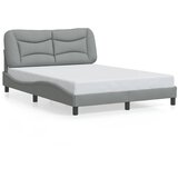  Okvir kreveta s LED-om bez madraca Hvar 120 x 200 cm od tkanine | Eponuda.com