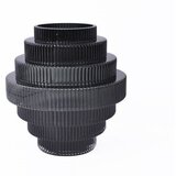 Schafer Schäfer višekatna staklena vaza Ø 23,5 x V 29,5 cm, plava | shoptok.hr