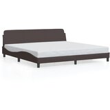 Maison Chic Posteljni okvir - Dvoposteljna postelja - Zakonska postelja brez vzmetnice temno rjav 200x200 cm blago-J4360, (21771601) | Shoptok.si
