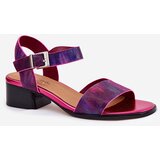Maciejka Women's Leather Sandals with Heels 06551-15 Fuchsia | Shoptok.si