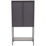 Premier Housewares Siva jeklena vitrina 75x150x35 cm Acier – | Shoptok.si