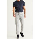 AC&Co / Altınyıldız Classics Men's Gray Slim Fit Casual Cut Jogger Pants with Tie Waist Side Pockets. Cene