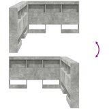  Skladišno uzglavlje Betonski sivi 207,5 x 137,5 x 76,5 cm | shoptok.hr
