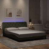 Furnova Posteljni okvir z LED lučkami svetlo siv 160x200 cm žamet, (21937759) Cene