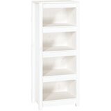 Maison Chic Knjižna omara - Knjižni regal bela 50x35x125,5 cm trdna borovina, (21724825) Cene