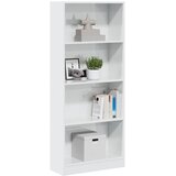  Regal za knjige sjajni bijeli 60x24x143 cm konstruirano drvo | shoptok.hr