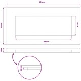 Pravokutni stolni vrh 80 x 20 x 3 cm Pravokutni - Bijela 90 x 55 x 3 5 cm Pravokutno | shoptok.hr