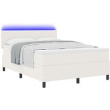 postelja z vzmetnico z LED Krem 140x200 cm Kordurovica, (22083732) | Shoptok.si