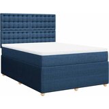  Krevet s oprugama i madracem plavi 160x200 cm od tkanine | shoptok.hr
