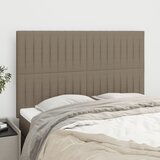 The Living Store Posteljno vzglavje 4 kosa taupe 72x5x78/88 cm blago - Vzglavje, (21659347) Cene