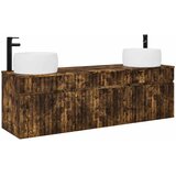  Set ormarića za kupaonicu 3 kom. Dimljeni hrast Smeđa 49 x 44,5 x 66 cm | shoptok.hr