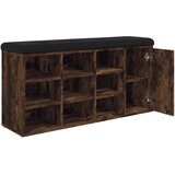  Klupa za cipele boja dimljenog hrasta 102 x 32 x 50 cm drvena | shoptok.hr
