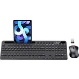 Marvo Office KC411W brezžični komplet slovenske tipkovnice in miške črne barve | Shoptok.si