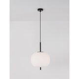 Nova Luce Bijela/crna staklena viseća svjetiljka ø 30 cm Lato – | shoptok.hr