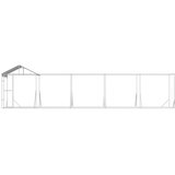  kavez za pse s krovom srebrni 10x2x2,5m pocinčani čelik | Eponuda.com