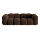 Cosmopolitan Design Temno rjava žametna sedežna garnitura 250 cm Loretto – | Shoptok.si