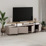 Marckeric Siva/bež TV komoda u dekoru hrasta 160x48 cm Hinoa – | shoptok.hr
