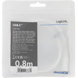 Logilink USB 4.0 Type C - C, M/M, E mark, PD, 8K, bela | Eponuda.com