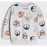 Sinsay Pamučna crewneck dukserica sa životinjskim motivom | shoptok.hr