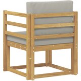  2 Komad Set vanjskih sofa Poliester Bijela i svijetlosiva | Eponuda.ba
