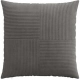  Presvlaka za jastuk 2 pcs ALMELO Tamnosiva 55 x 55 cm Kord | shoptok.hr