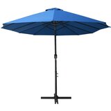  suncobran s aluminijskim stupom 460 x 270 cm plavi | Eponuda.com
