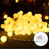 Aigostar LED spoljni božićni lanac 50xLED/3xAA/8 funkcija 5,3 m IP44 topla bela | Eponuda.com
