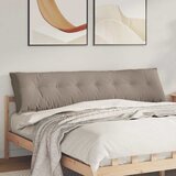  Jastuk za leđa Sivo-smeđa 200 x 50 cm Mikrofiber tkanina | shoptok.hr