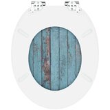  Toaletni pokrov s tiho zaporo 2 pcs Modra 44 x 38 cm MDF plošča, (5000207993) | Shoptok.si