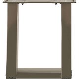  Noge za klubsko mizico v obliki črke U, 2 kosa, naravno jeklo, 30 x (30-31) cm, jeklo, (5000044580) | Shoptok.si