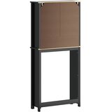 Ormarić za perilicu rublja BERG crni 76x27x164,5 cm od borovine | shoptok.hr