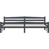  Posteljni okvir temno siv iz trdne borovine 200x200 cm, (20646392) | Shoptok.si