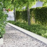  Rubnjaci za travnjak 20 pcs Bijelo 103 x 0,05 x 22 cm Čelik | shoptok.hr