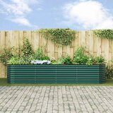  Povišena gredica Zelena 400 x 80 x 81 cm Čelik | shoptok.hr