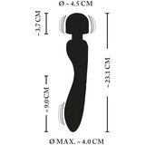 XouXou - električni vibrator za masažu na baterije (crni) | shoptok.hr